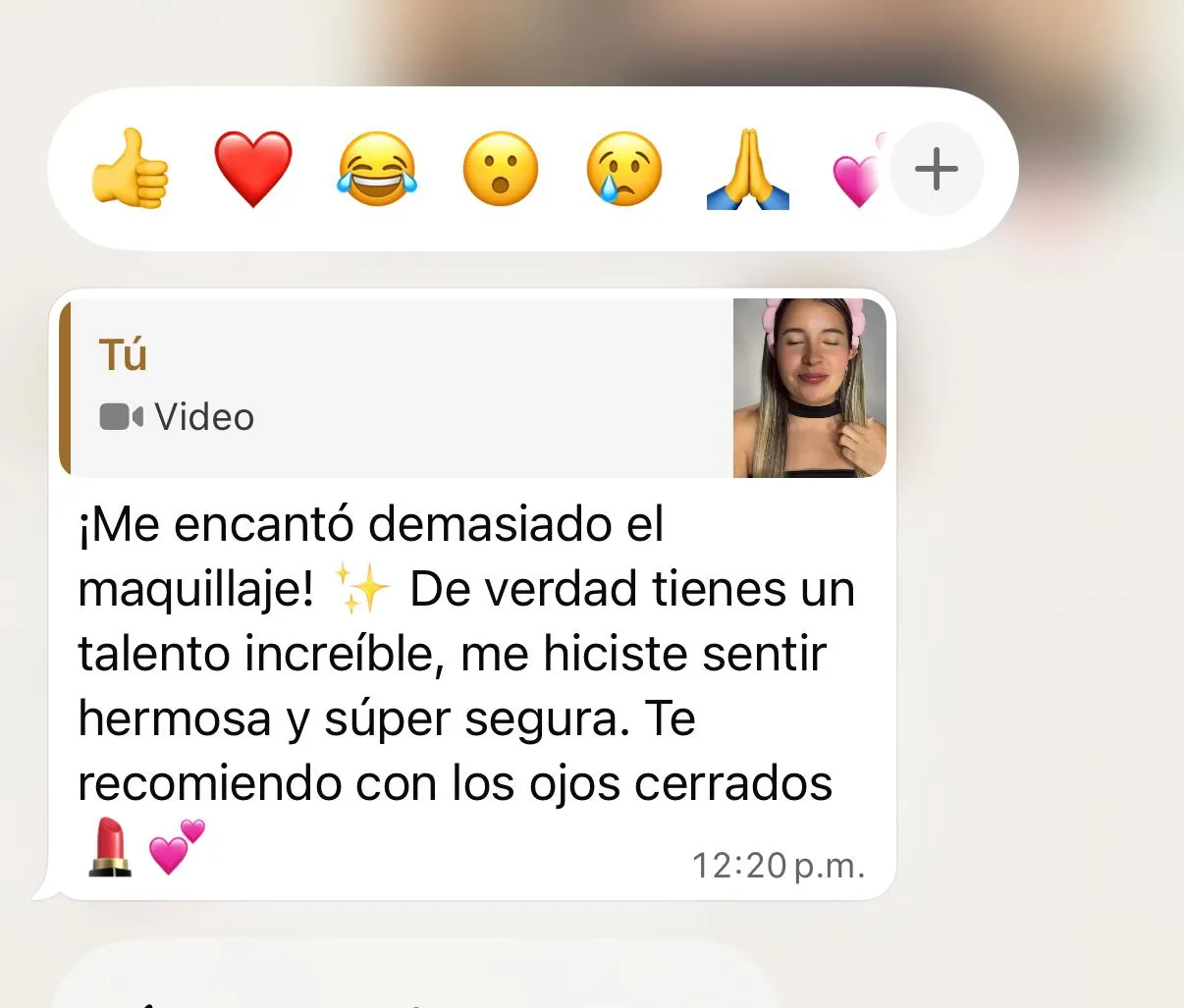 Testimonio de clienta 1